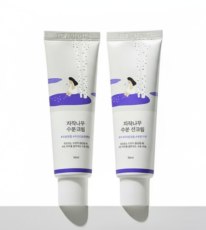 Round lab birch moisture sun cream SPF50+ PA++++ 50ml 2pcs K-beauty