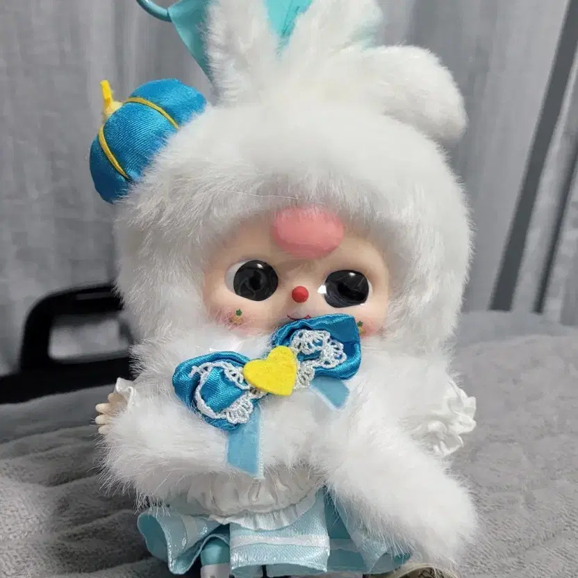Baby Three Christmas Ice Rabbit Plush Keychain