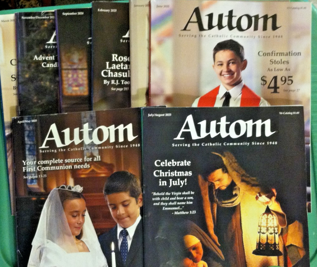 13x 🔥AUTOM🔥 2024-2026 Catalogs Catholic Church Apparel Gift Bibles Jewelry God