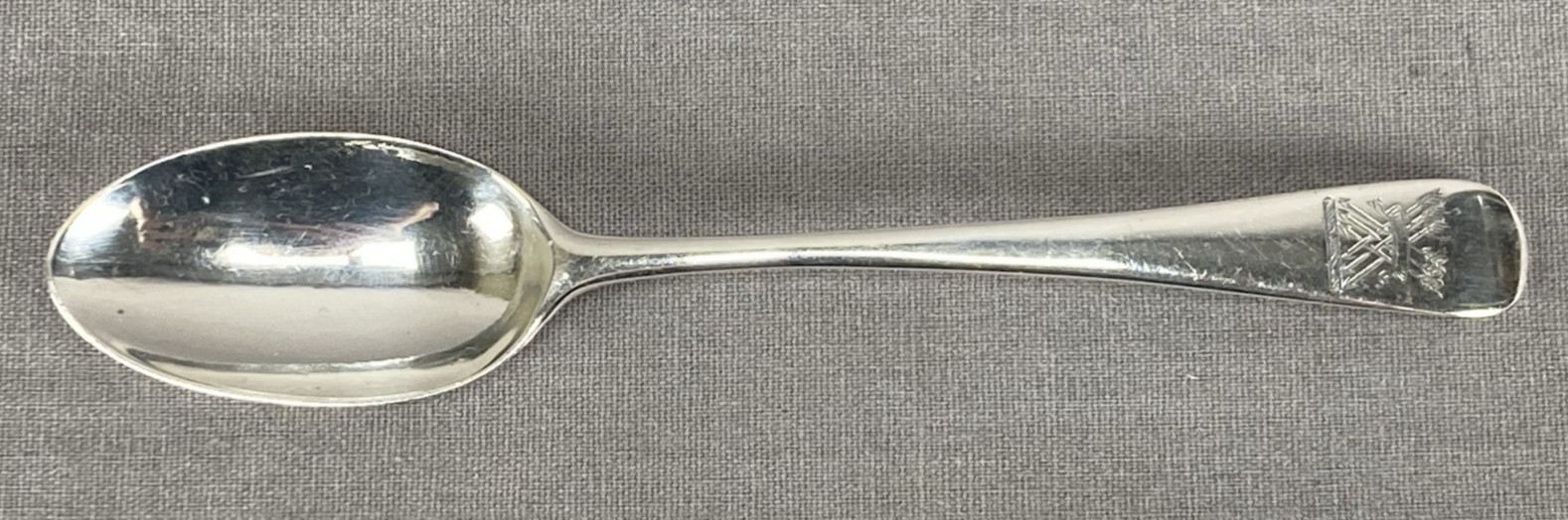 Probably George Smith II London Arrows Crest Sterling Silver Spoon C. 1782