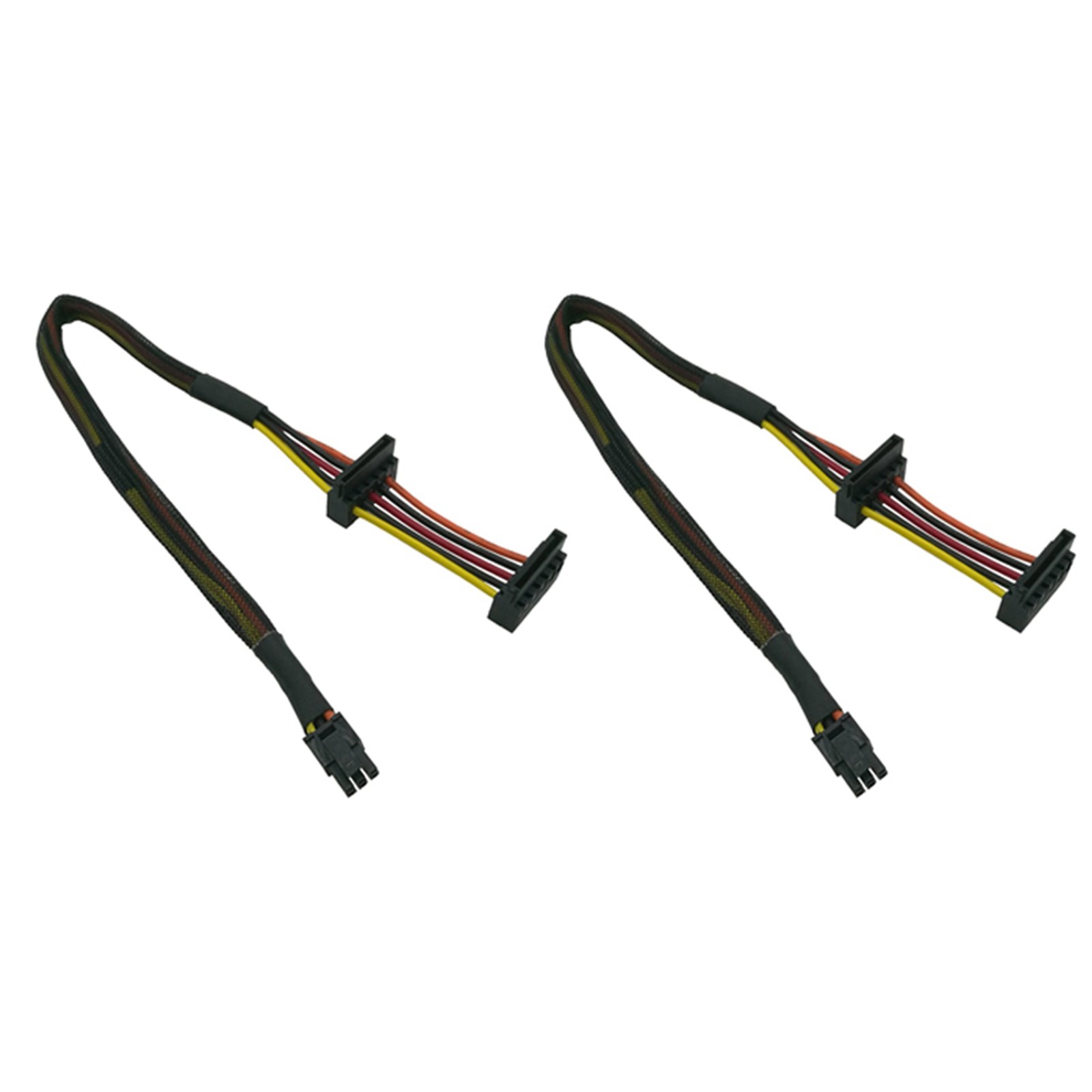 2X HDD   Cable Right-Angle  15 Pin X2 to  6 Pin ATX Adapter for  Inspiron8866