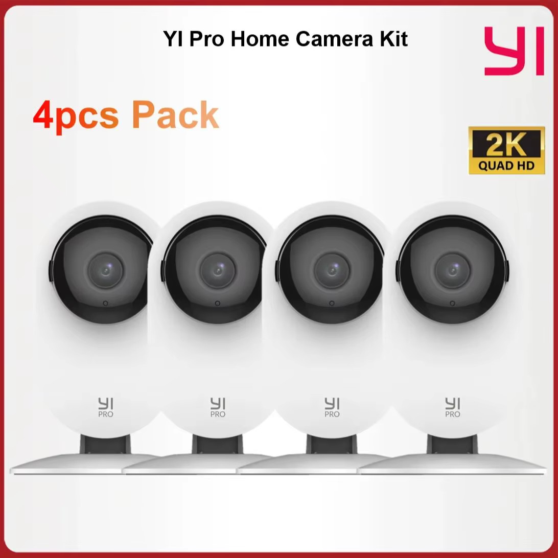 YI Pro Home Camera 2K Kits Wifi IP Security Surveillance Smart System with Night