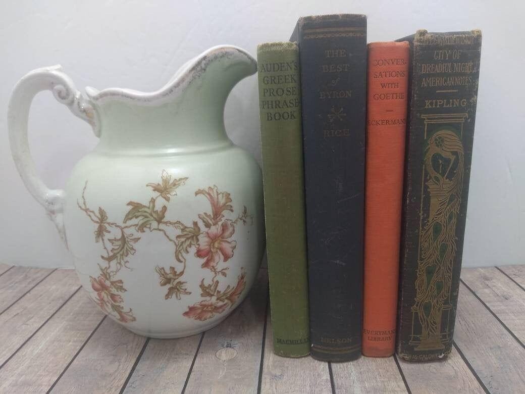 Farmhouse Style Decorator Vignette Decorative Books and Maddox Lamberton Antique