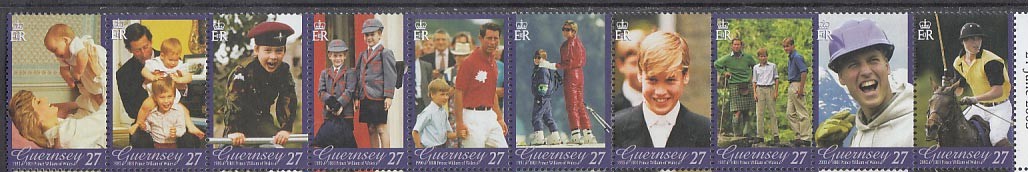 Guernsey - Mail 2003 Yvert 983/92 ** Mnh Prince William