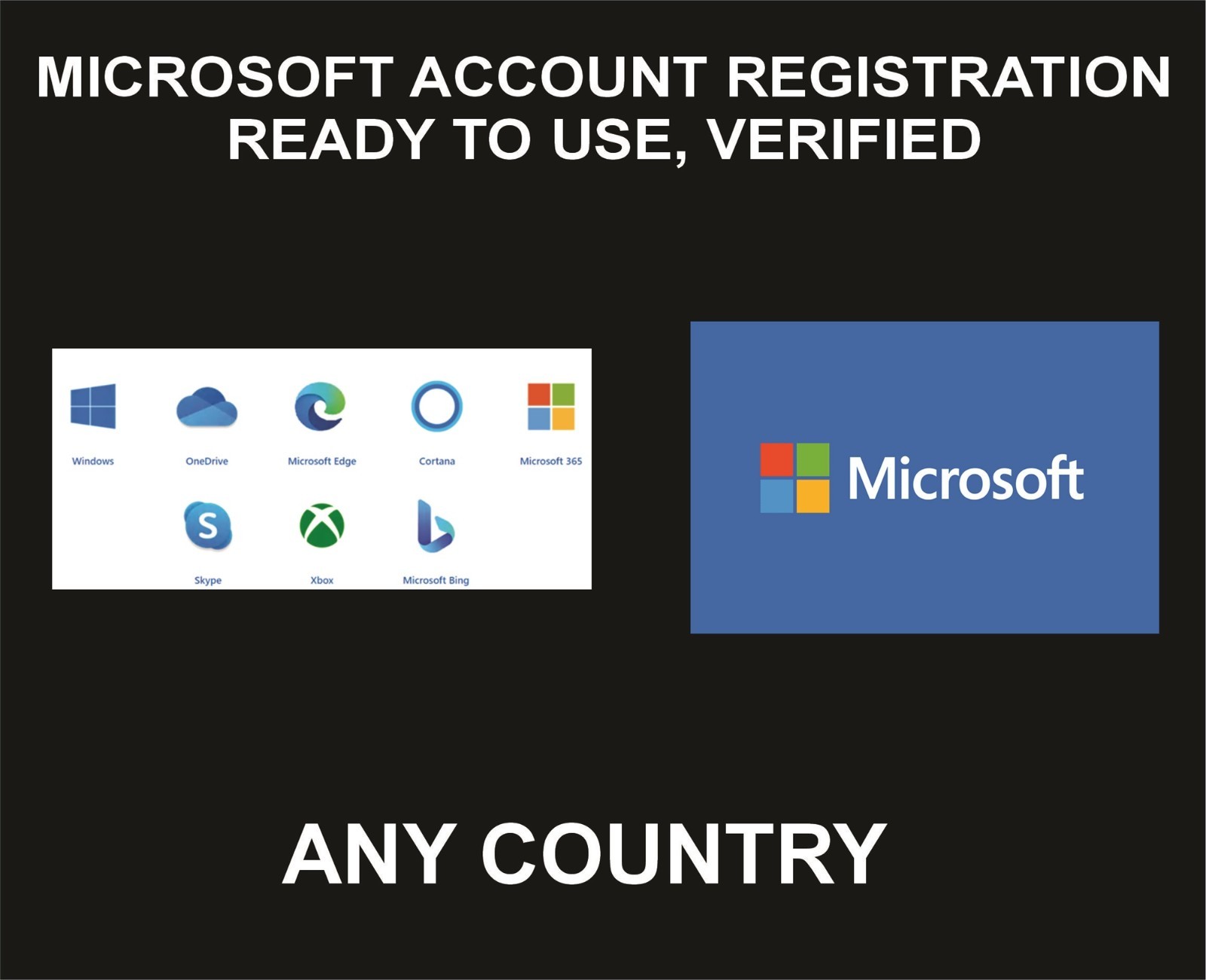 I will Help You Create, Register New Microsoft Account, Any Country