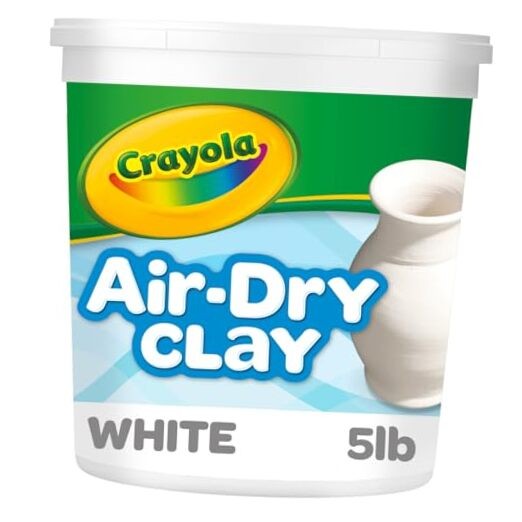  Air Dry Clay (5lbs), Teacher Supplies, Natural White Modeling Clay for Kids, 1