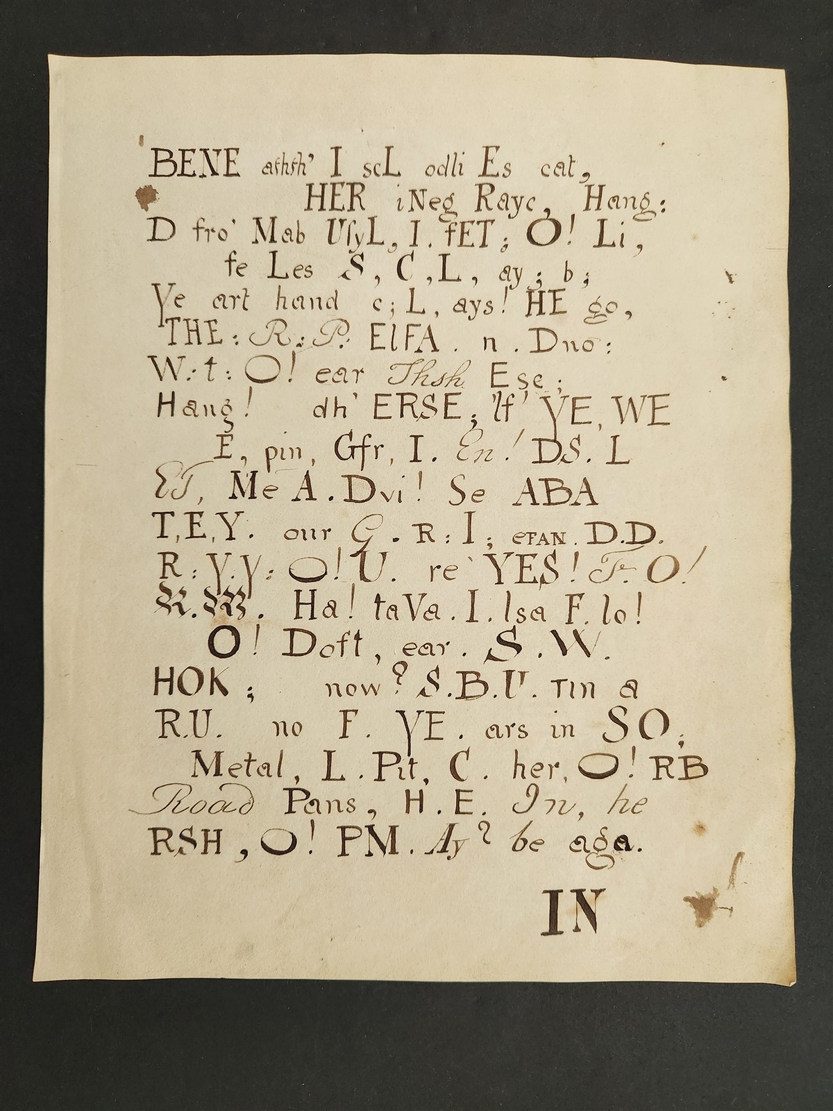 1821 antique REBUS EPITAPH Memento Mori Verse Hand-Laid WATERMARK funerarium