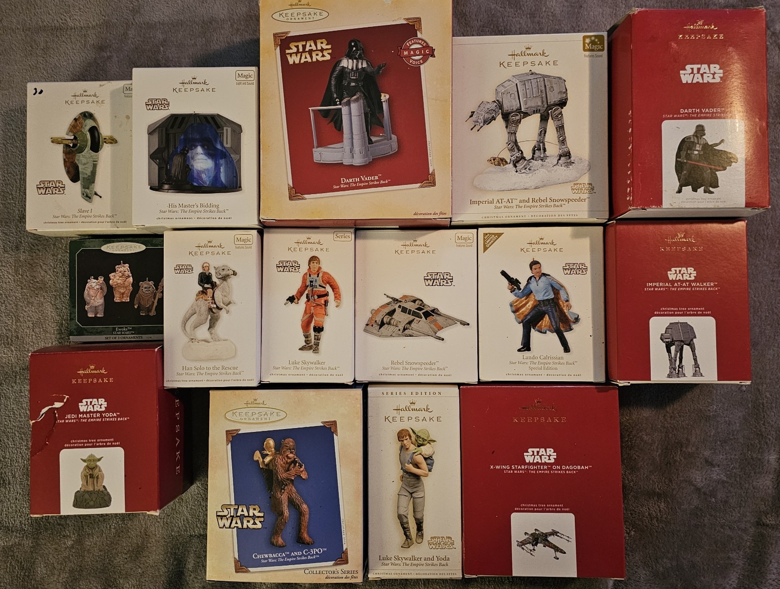 Hallmark Star Wars The Empire Strikes Back Ornament Lot