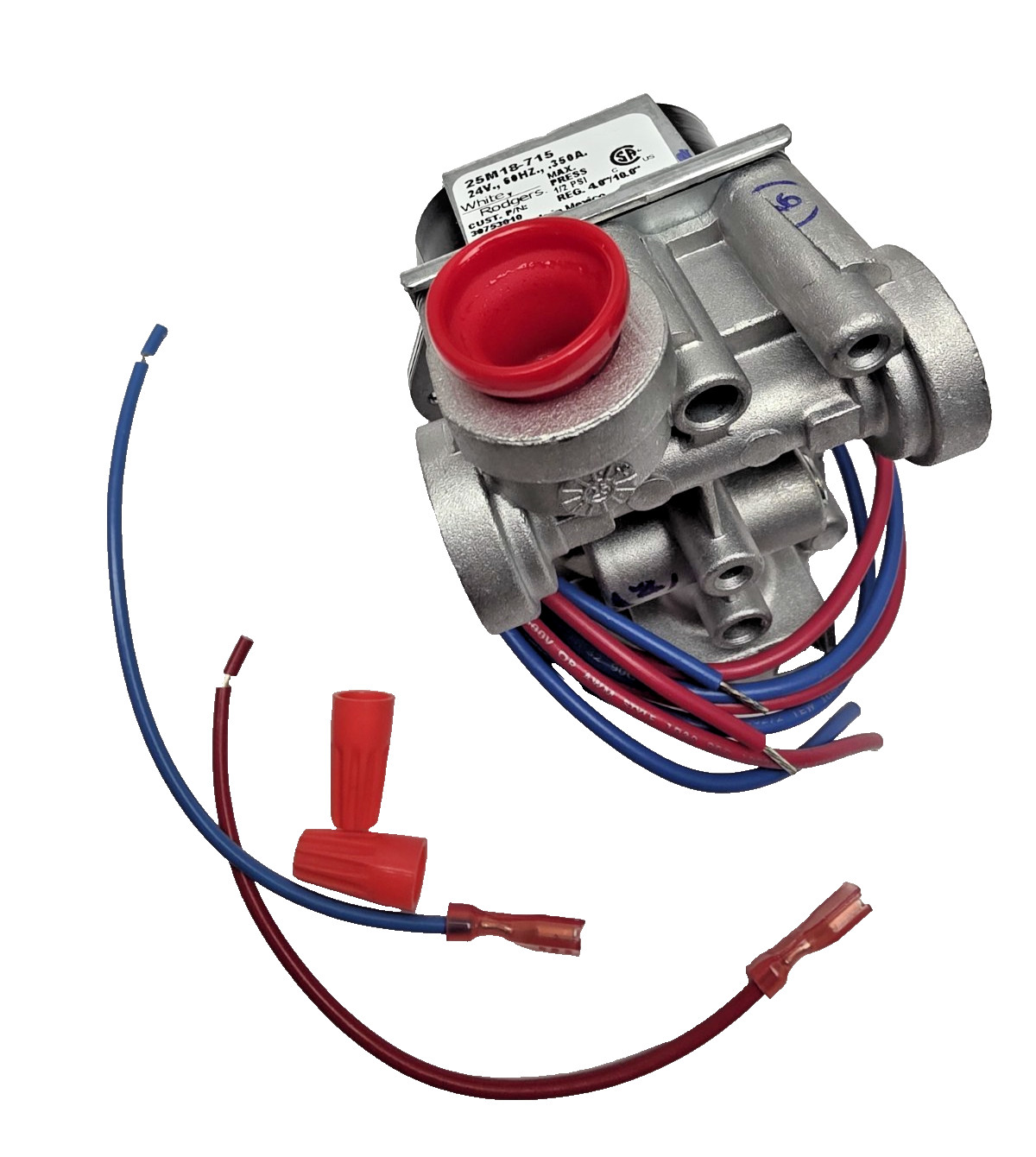 25M18-715 White Rodgers Appliance gas valve w/regulator 24V-60HZ-350A, New