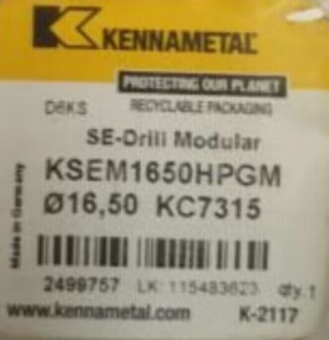 1PCS ORIGINAL NEW KENNAMETEL KSEM1650HPGM KC7315