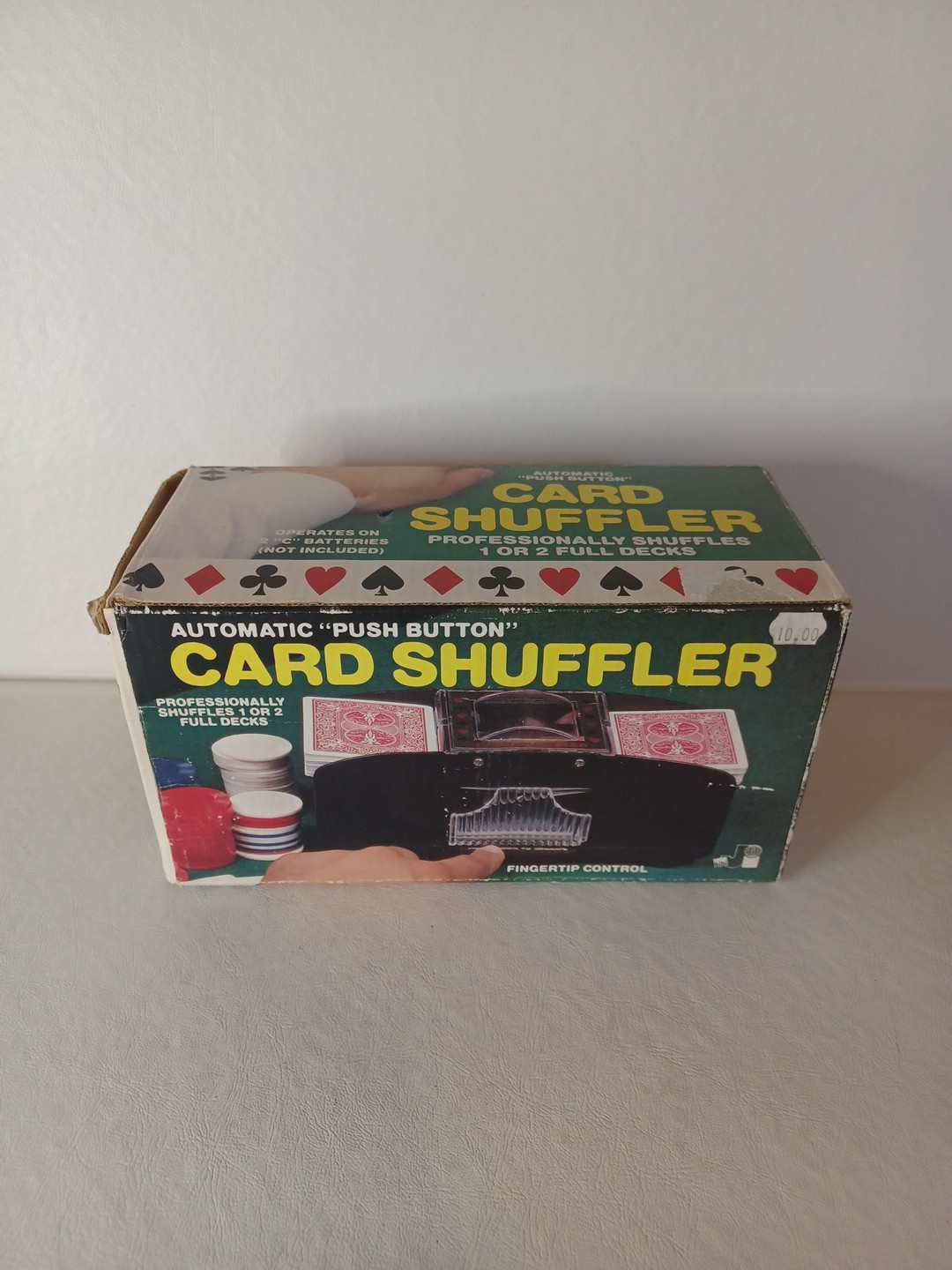1987 Vintage Card Shuffler In Original Box. Works Great 1 Or 2 Decks.