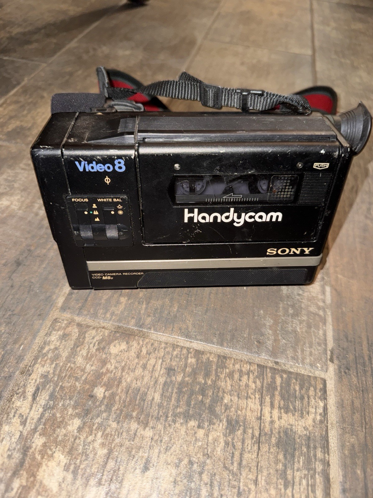 Vintage Sony Video 8 Handycam CCD-M8U Black 8mm Video Camera Recorder