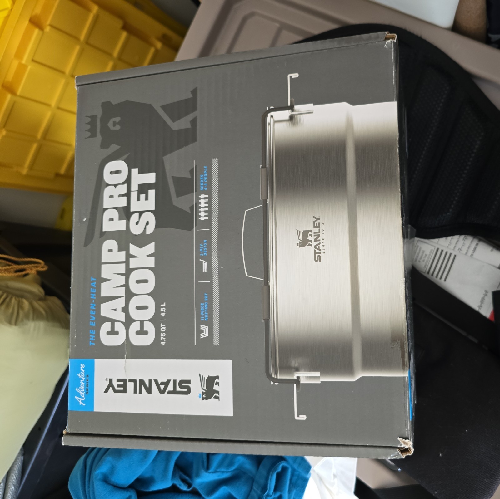 Stanley Adventure Camp Pro Cook Set 11-Piece Stainless Steel 4.75 Qt *Open Box*