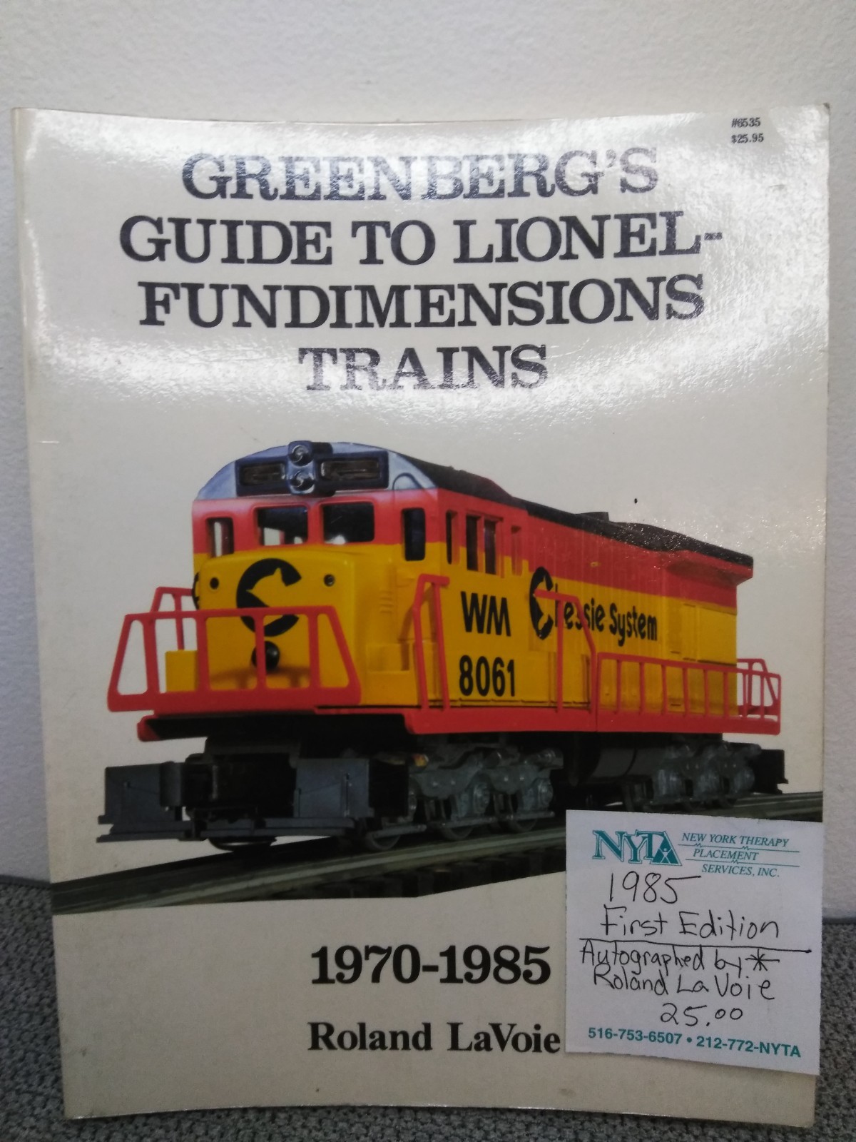 FIRST ED Greenberg's Guide to Lionel Fundimensions Trains Catalog 1970-85 SIGNED