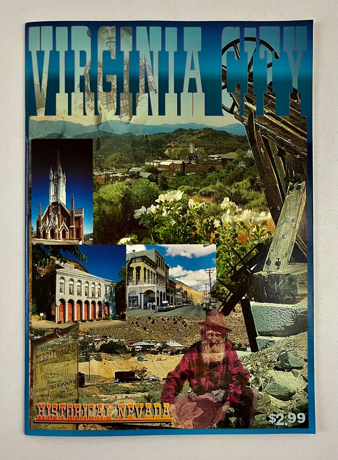1980s Virginia City Nevada Old West Town NV VTG Travel Photo Guide Booklet