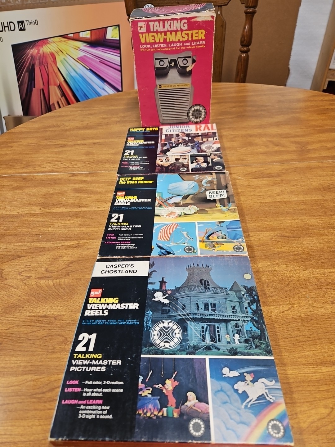 VTG RETRO ORIGINAL CIRCA 1970'S GAF TALKING VIEW MASTER WITH BOX WORKS