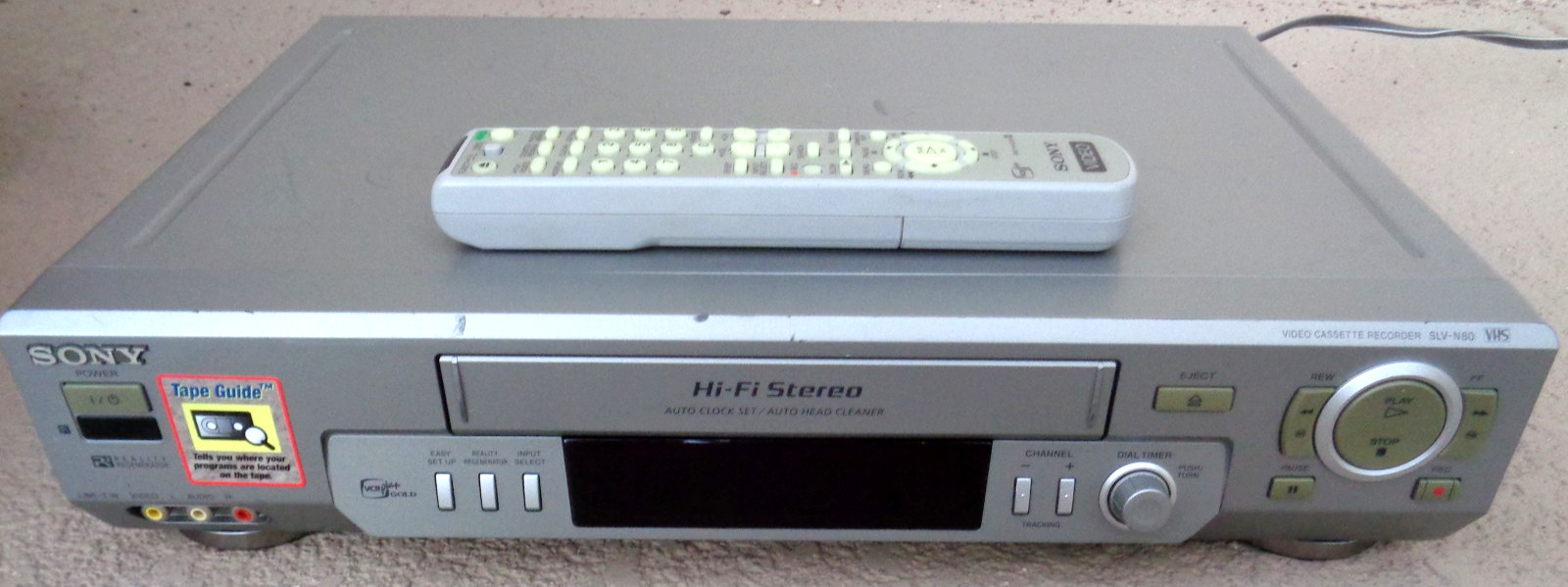 SONY SLV-N80 HIFI STEREO VCR W/REMOTE TESTED WORKING