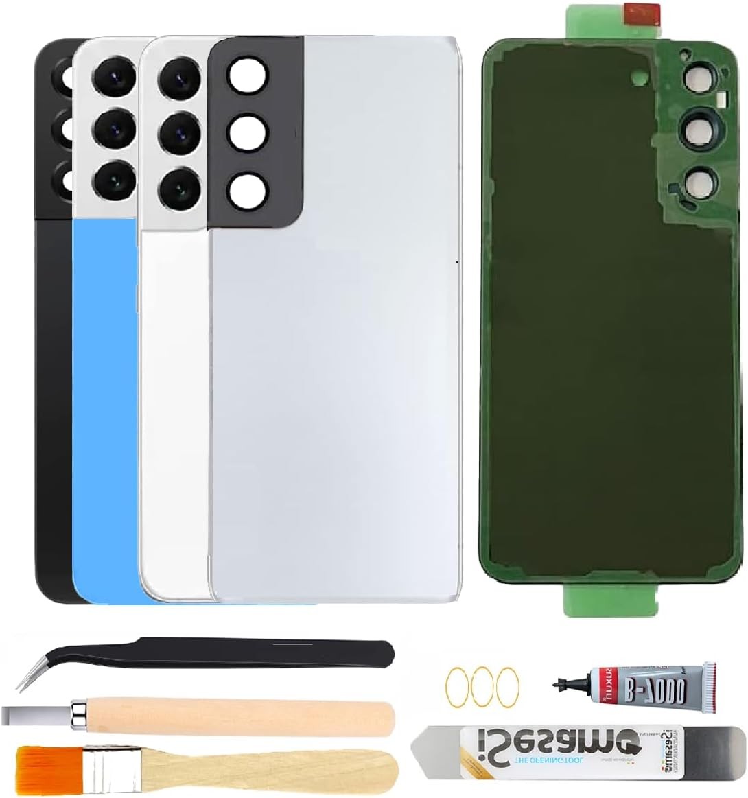 Rear Back Glass Replacement for Samsung Galaxy S22 with Camera Glass Lens