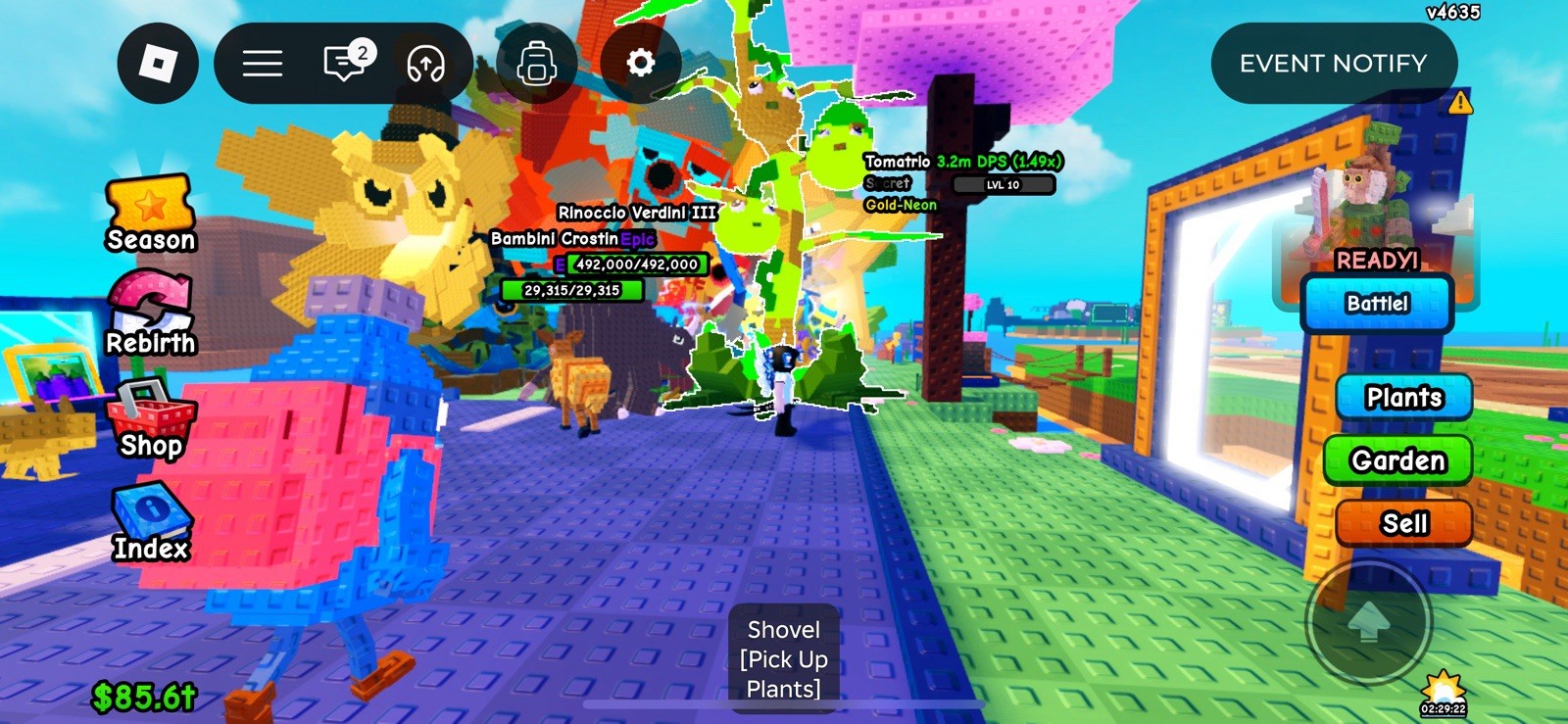  Tomatrio 14.1kg plants vs brainrots secret plants 