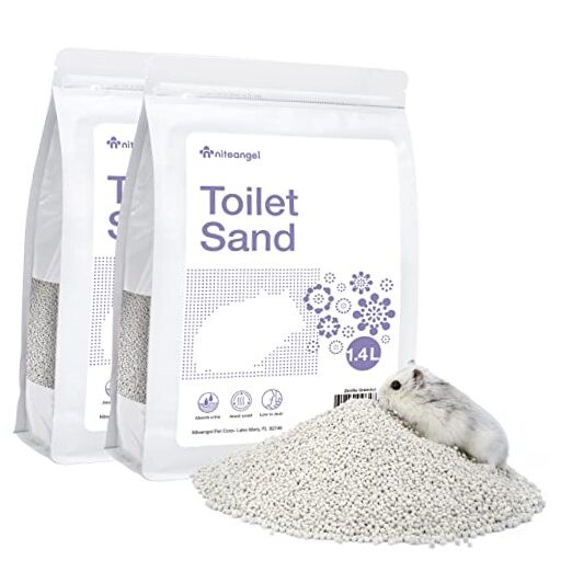  Training Litter Potty Sand - Hamster Sand Bath for 1.4 L x 2 - Purple Label