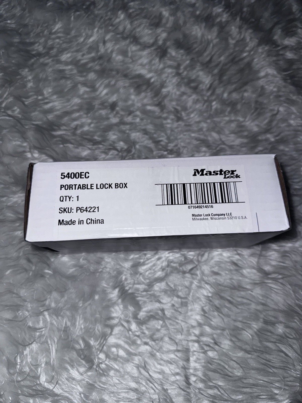 Master Lock 5400EC Portable Key Storage Lock Box, Model 5400EC, MPN 5400EC
