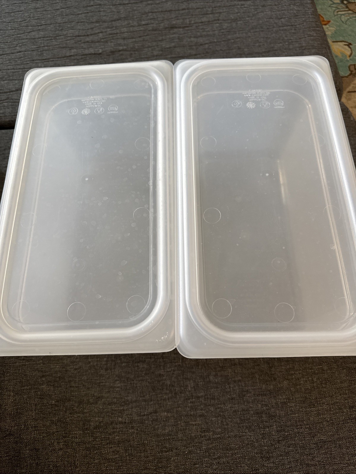 CAMBRO Polypropylene Translucent Container with Lid Gn 1/x6in GN 1/3x150mm