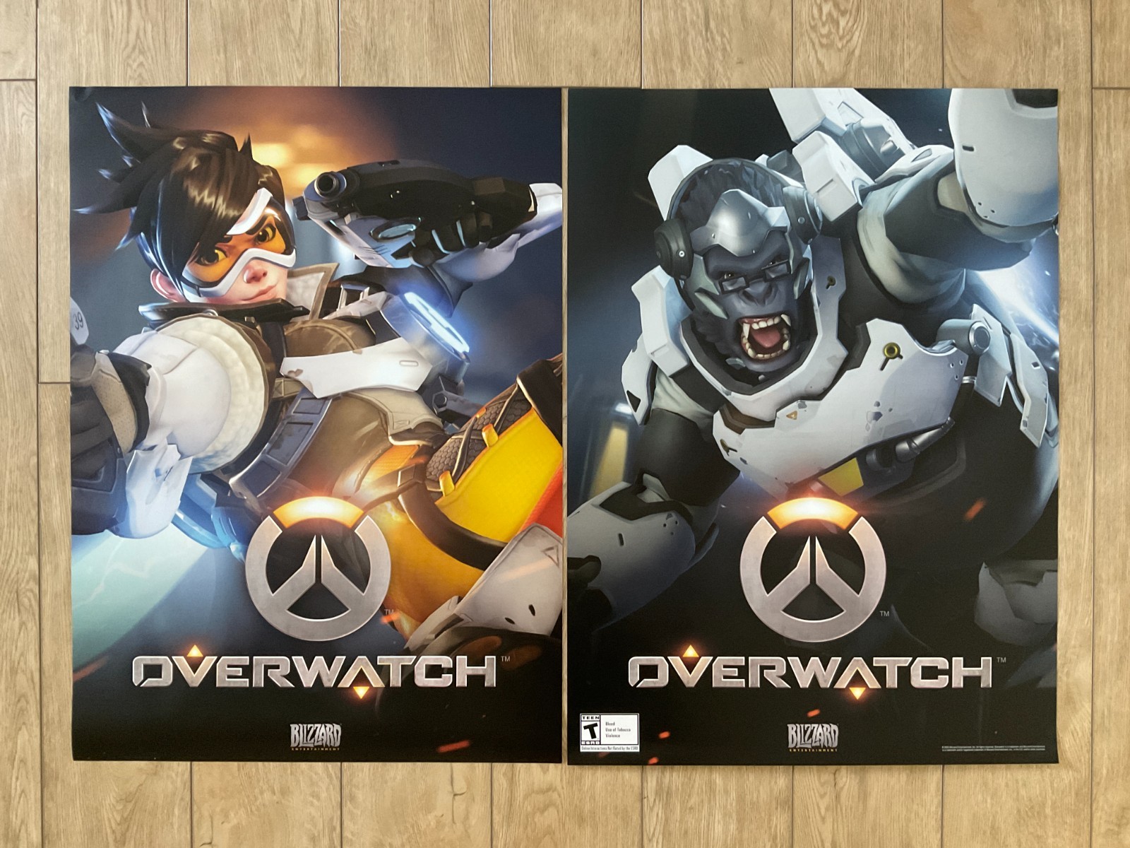 OVERWATCH Double-Sided Poster Blizzard Entertainment Gamestop Exclusive Promo x1
