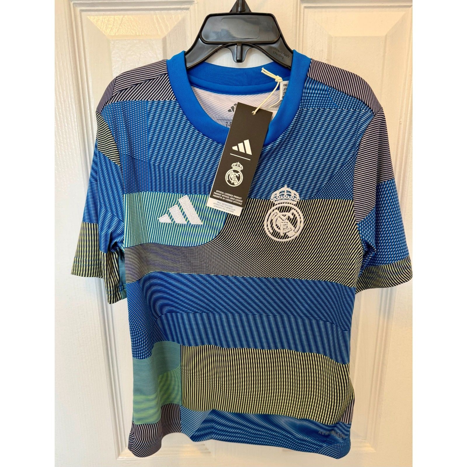 Adidas Real Madrid 2025-26 Pre-Match Soccer Jersey Youth Size XS 7/8Y NWT