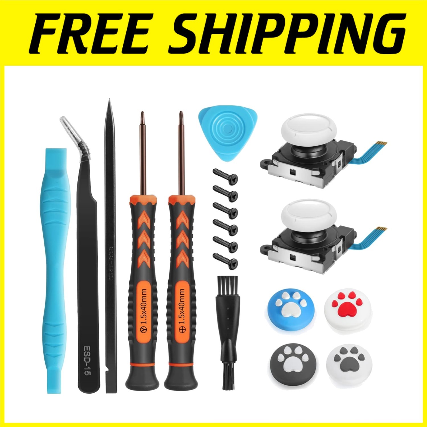 Switch Lite Joystick Replacement Kit - OEM Parts Repair Tool