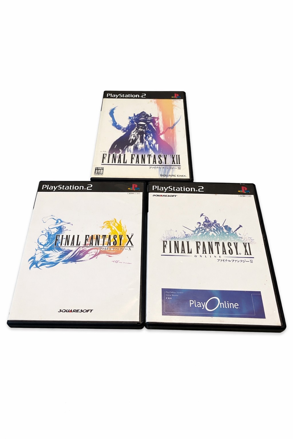 Final Fantasy X XI XII Lot PS2 Japanese Import JP