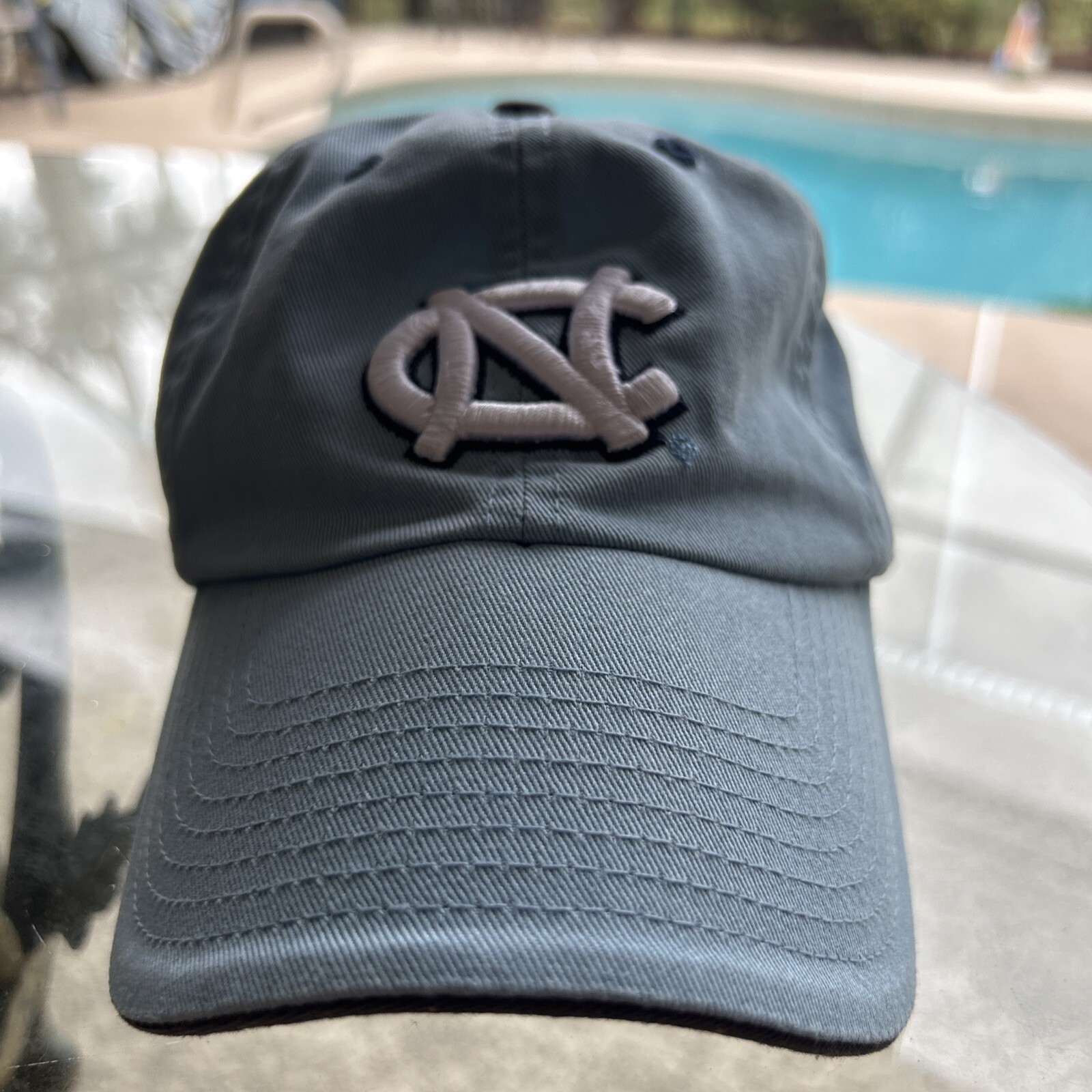 north carolina tar heels hat vintage pastel Baby Blue Strapback Cap