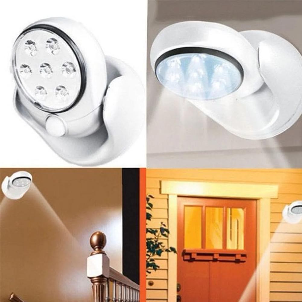 Battery Operated Motion Activated 360° Cordless Sensor LED Light Indoor Ou RYD