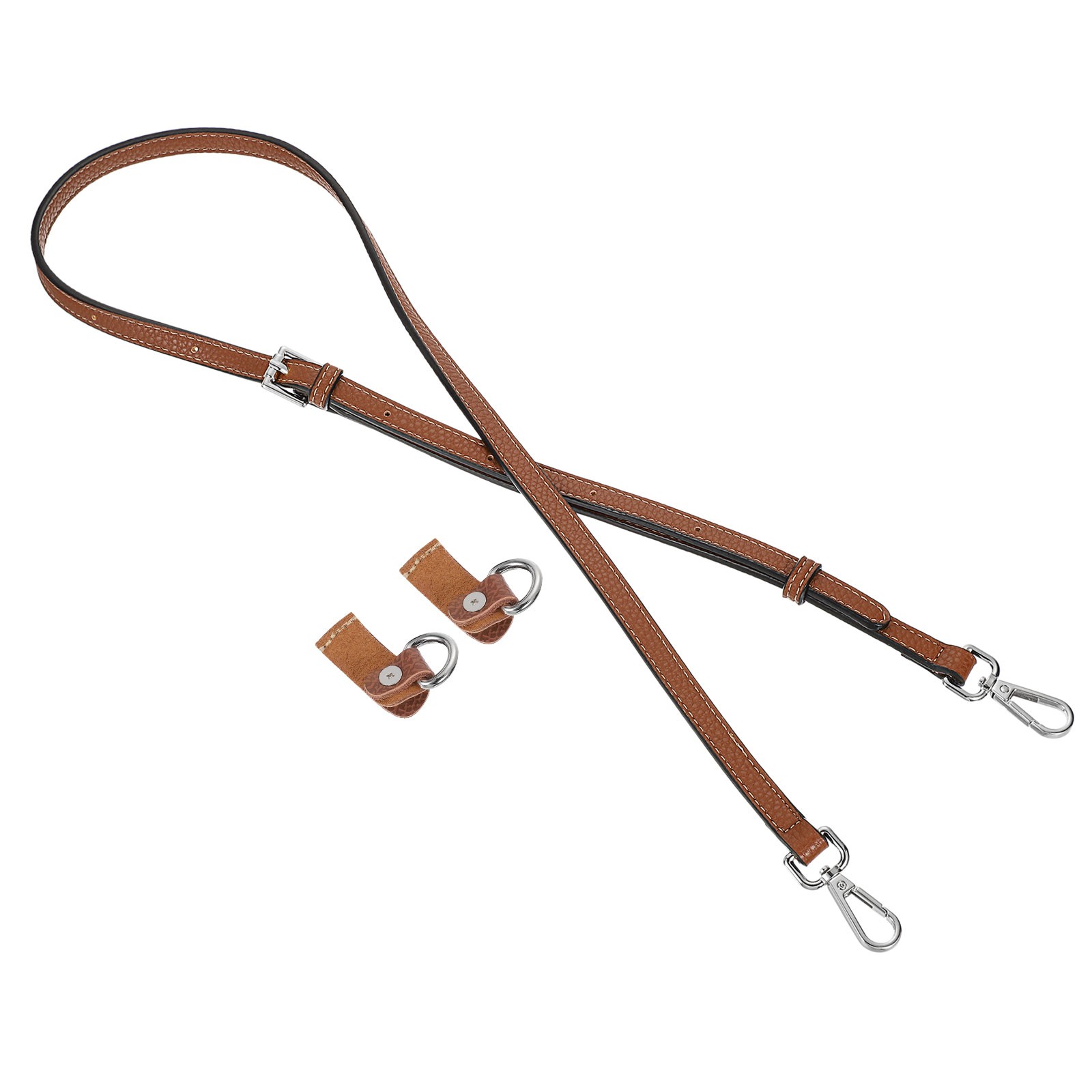 Leather Strap Kit, 100-124cm Leather Shoulder Straps Conversion Kit, Brown
