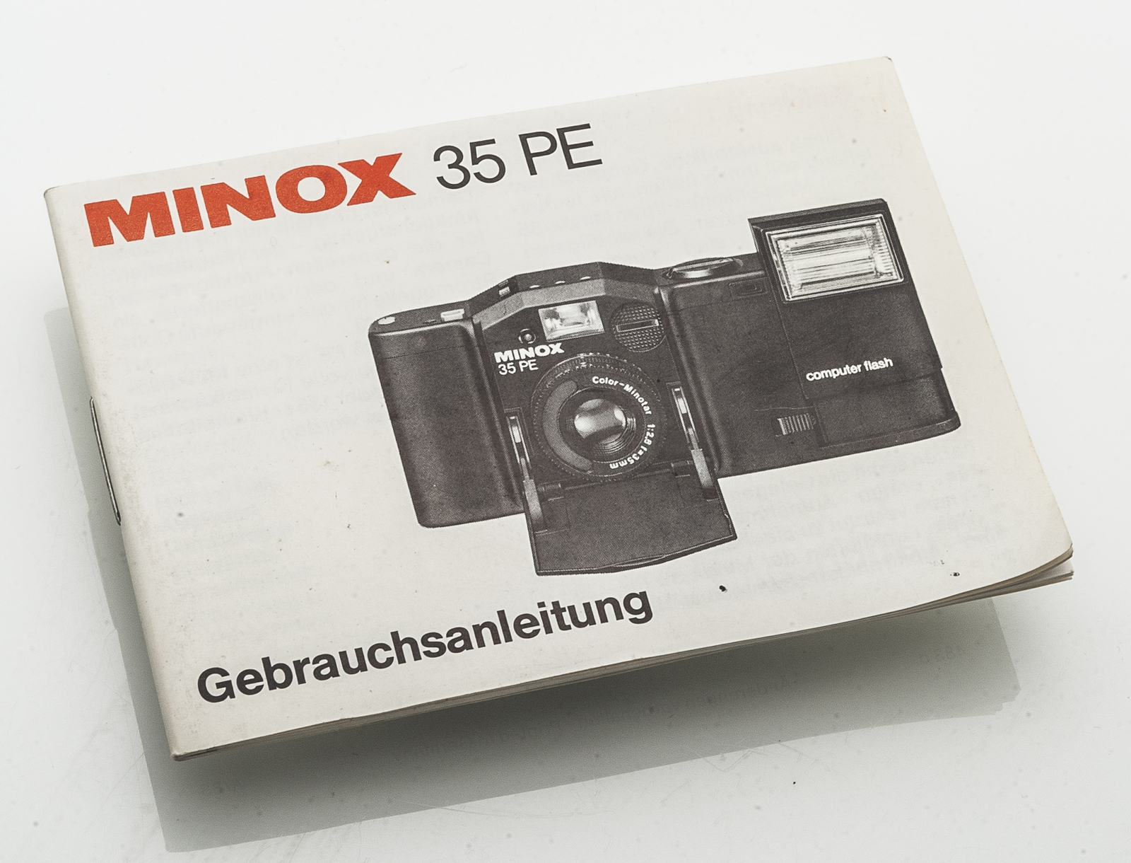 Manual minox 35PE 35 Pe 35-PE 35pe Camera Guide