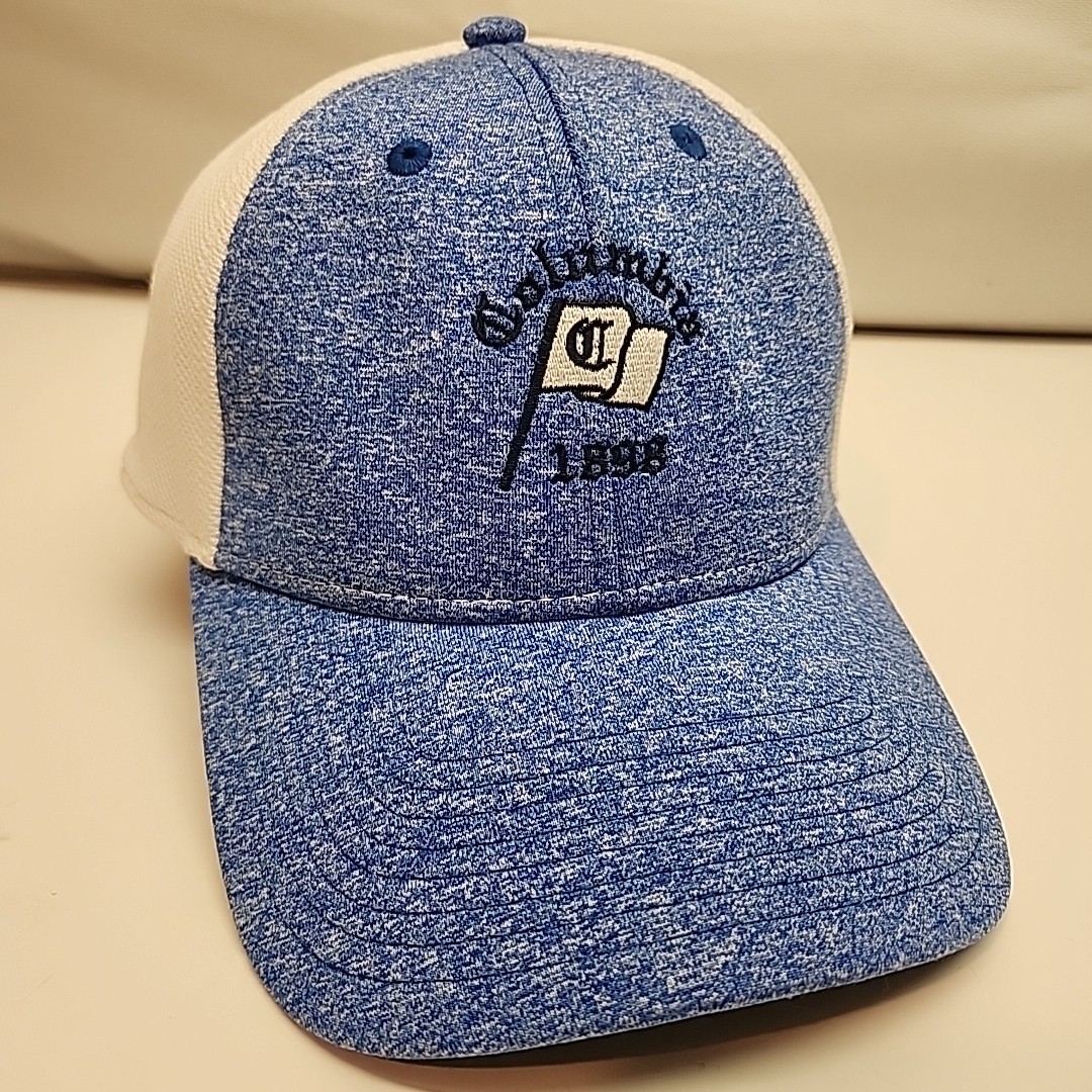 Columbia 1898 Flag Hat Cap Golf Adjustable Baseball Strap Strapback Light Blue 