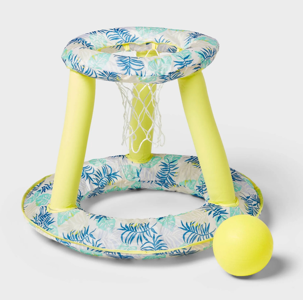 Brand New Inflatable Water Basketball Hoop & Ball by Sun Squad Swimming Pool Toy