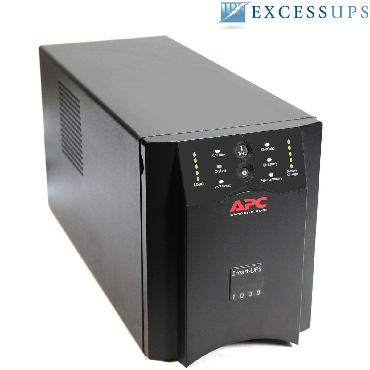 APC Smart-UPS 1000VA 670W USB & Serial Output:(8)5-15R 120V SUA1000 -Refurbished