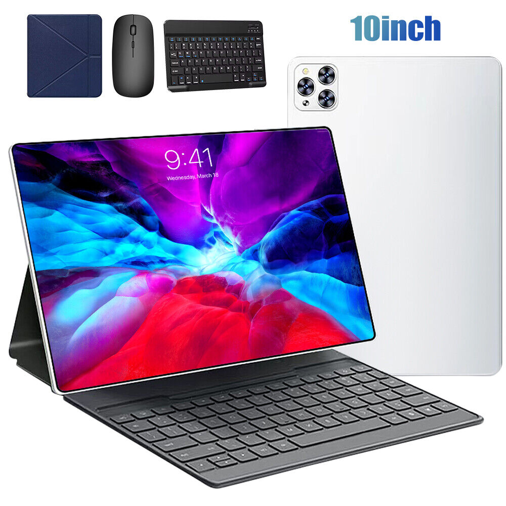 10.1" Niños Tableta 32GB Android WiFi Doble Camara Bluetooth Con Teclado Ratón