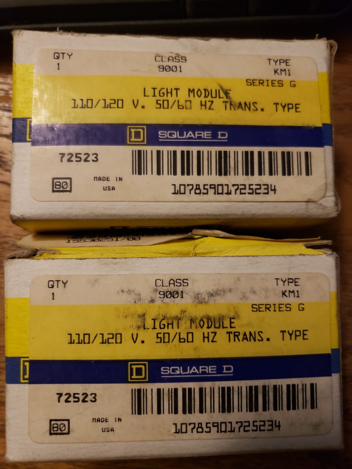 NIB SQUARE D 9001KM1 SER. H FINGERSAFE LIGHT MODULE