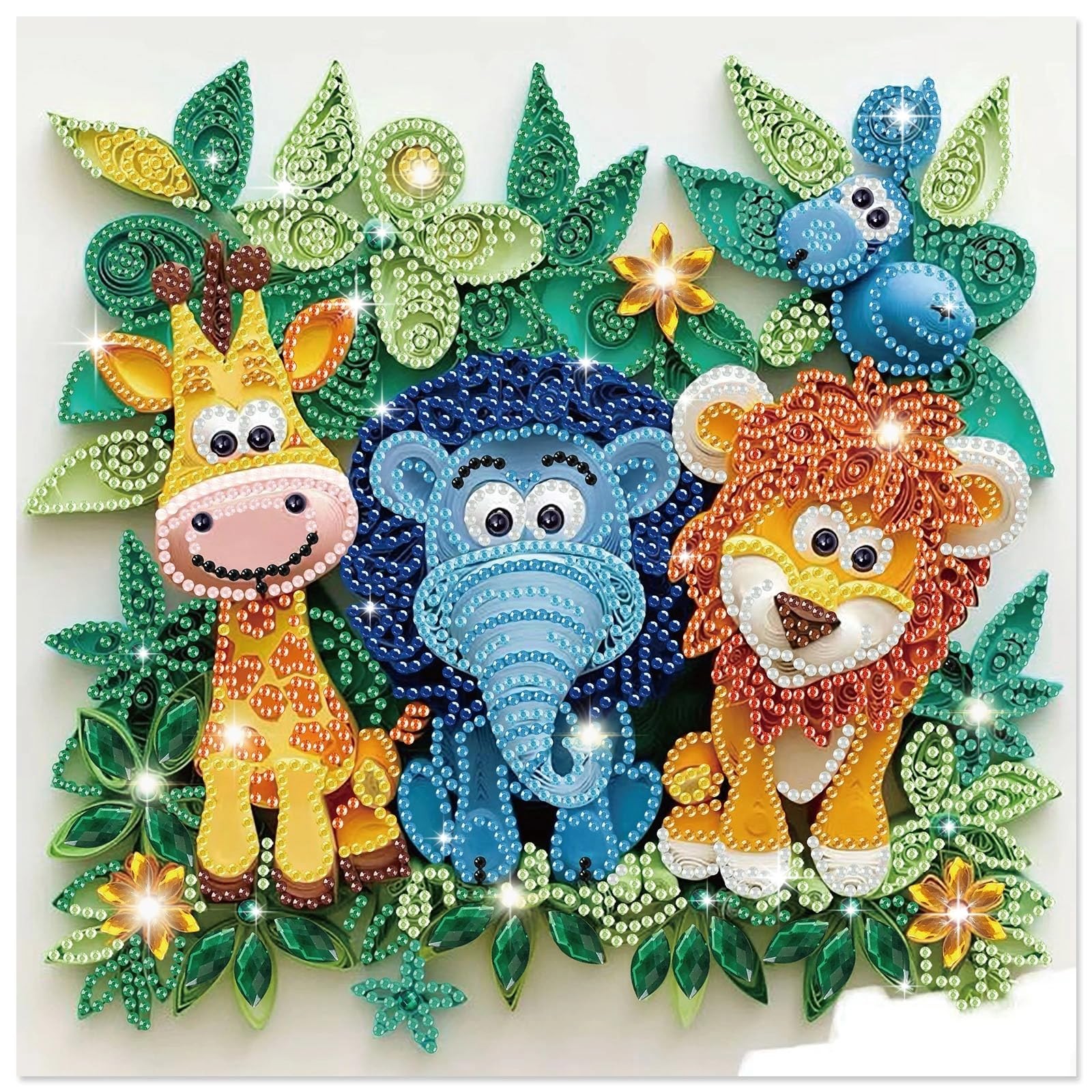 Diamond Art Kits for Adults, Special Shape Animal Diamond Painting Kit, Easy DIY