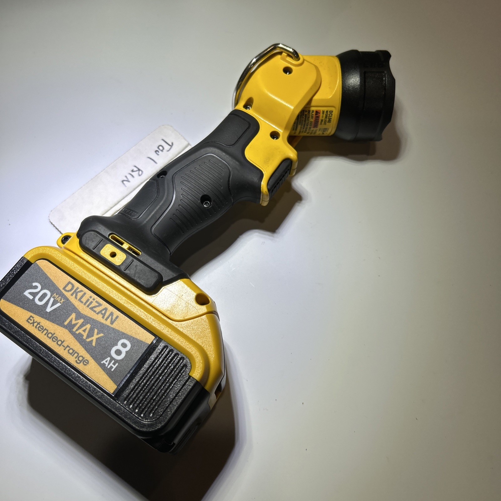 Dewalt 20V MAX DCL040 Worklight Flashlight With 20v Non Dewalt Battery
