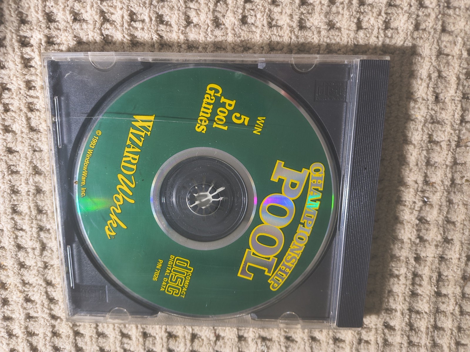 WizardWorks Championship Pool PC CD-ROM Windows Pool Games Commercial License