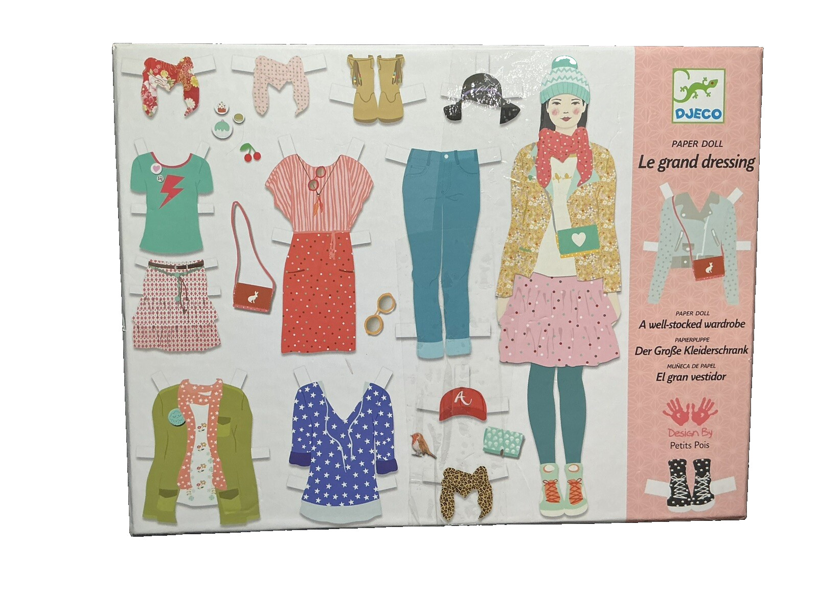 DJECO Paper Doll Le Grand Dressing "A Well Stocked Wardrobe"  Boxed Paper Dolls