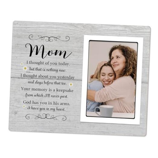  Mom Memorial Picture Frame – Memorial Gifts for Loss of Mother –Sympathy 