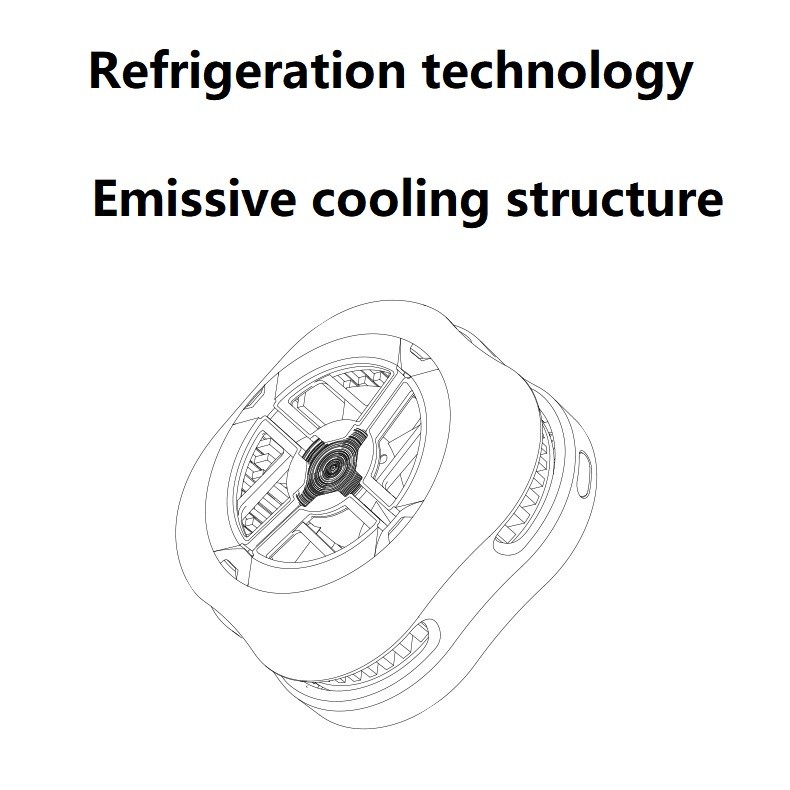 Mobile Phone Cooler Magnetic Suction Design Compatible With Flat Panels