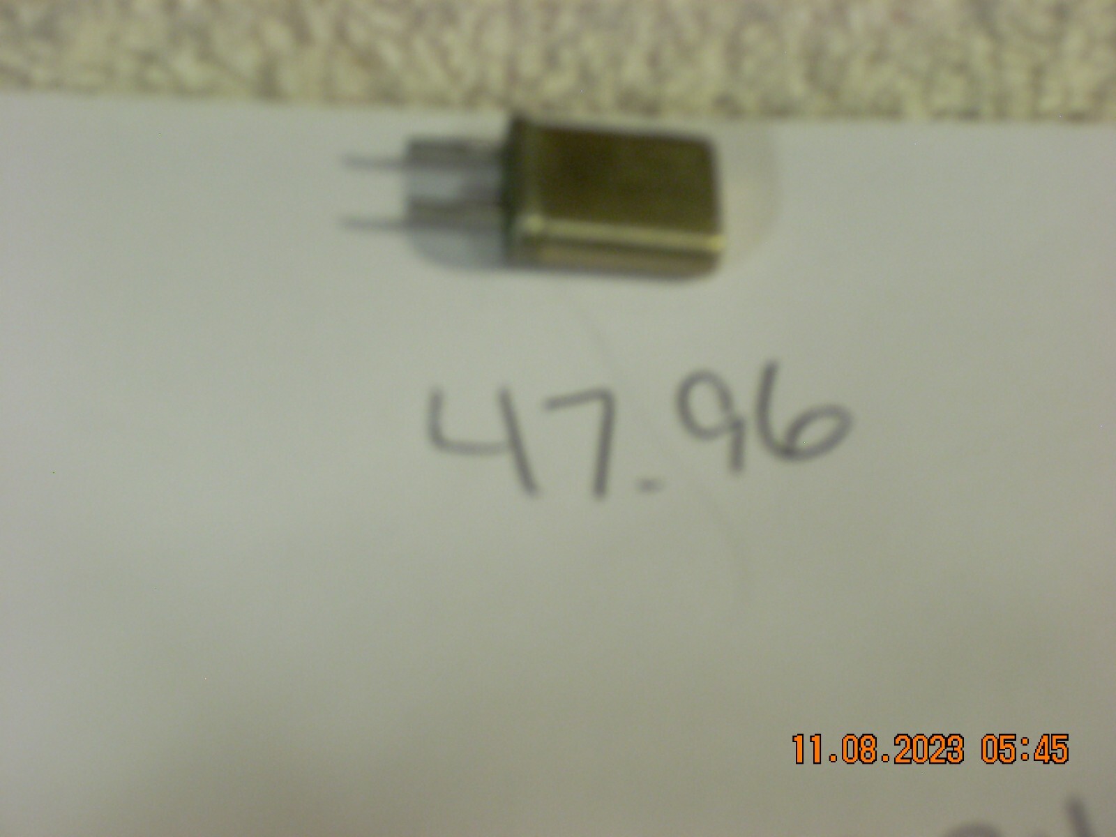 Vintage Scanner Crystal BCT Bearcat 47.96