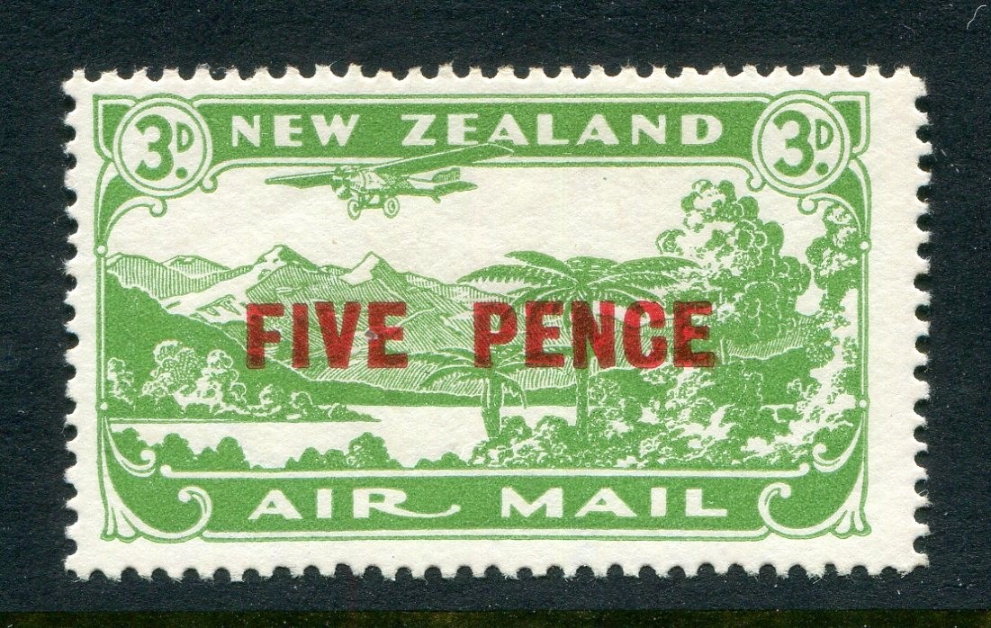 New Zealand #C4 Airplane Surcharge 5 Pence [Mint Lightly Hinged]