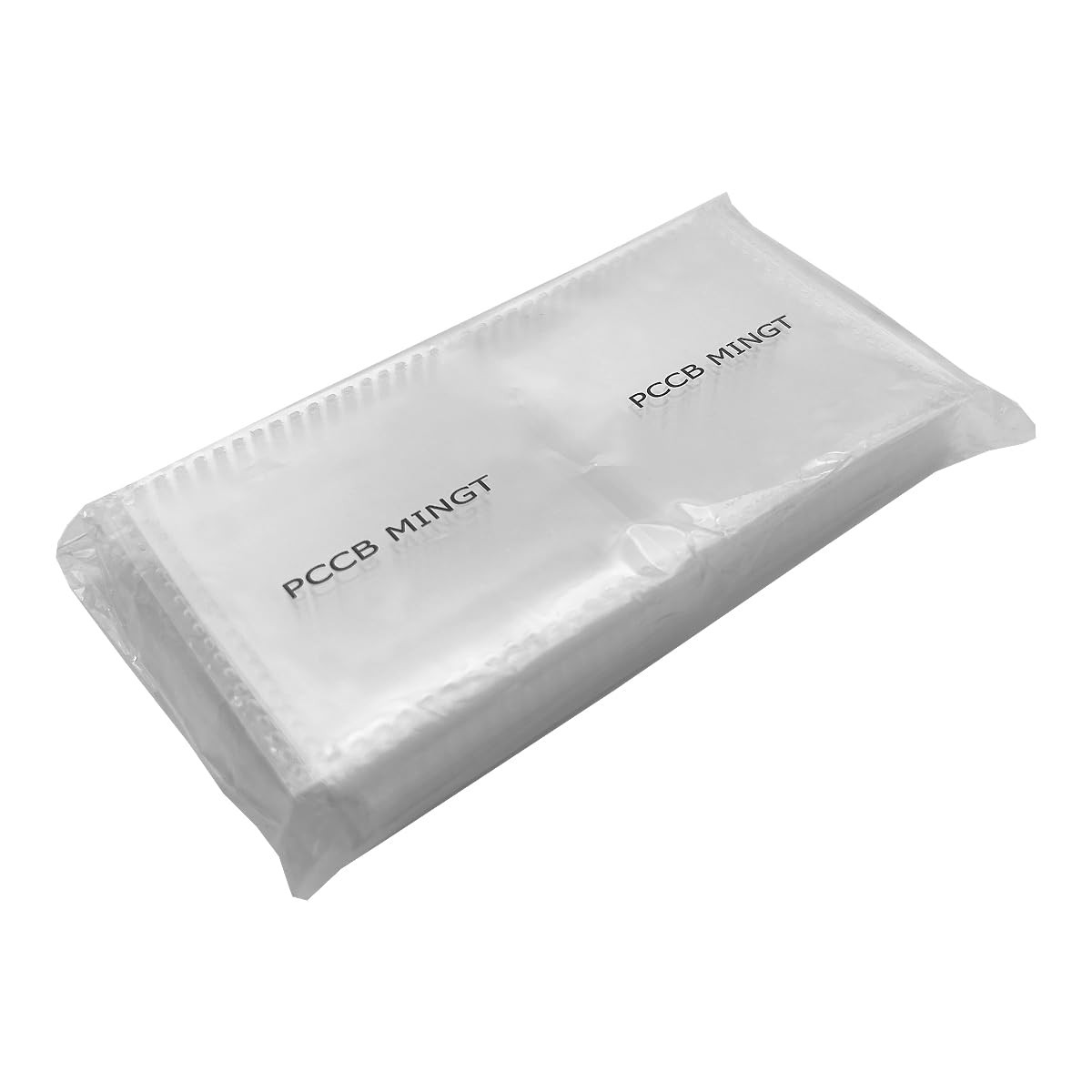 50 PCS 2.5" x 2.5" Double Pocket Clear Non PVC Coin Flips PET Vinyl Safe Long...