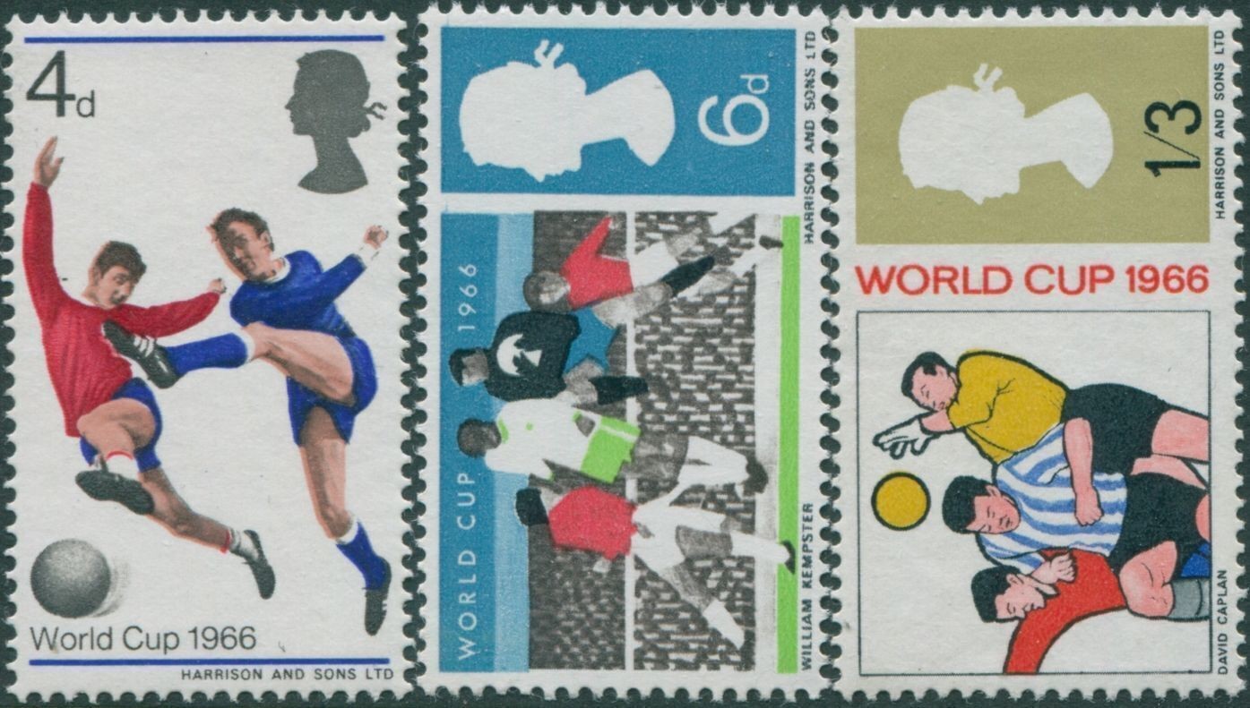Great Britain 1966 SG693-695 QEII World Cup Football set MNH