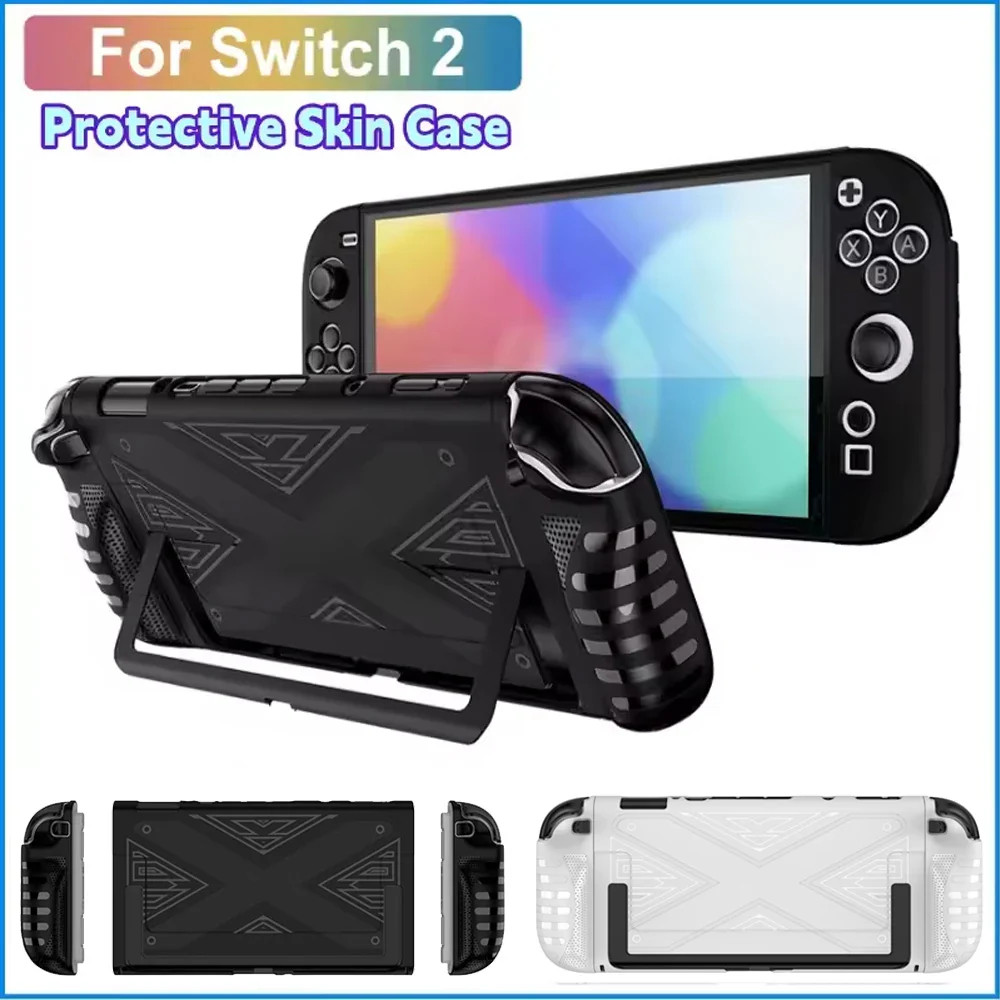 TPU Protective Case for NS Switch 2 Joycon Handle Grip Split Silicone Cover Skin